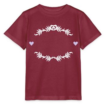 cadre de thym avec des coeurs / cadre de thym - T-shirt bio MINI CREATOR Stanley/Stella Enfant - bordeaux - Devant - Kain (125cm)