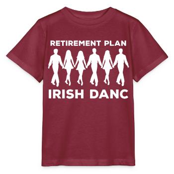 Dancing Dance Music - Stanley/Stella MINI CREATOR Kids’ T-Shirt - burgundy - Front - Kain (125cm)