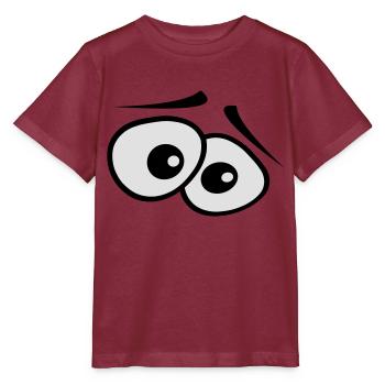 angstaugen_2c - T-shirt bio MINI CREATOR Stanley/Stella Enfant - bordeaux - Devant - Kain (125cm)