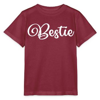 Bestie beste Freundin Freunde fürs Leben Zuneigung - Stanley/Stella Kinder T-Shirt MINI CREATOR  - Burgunderrot - Vorne - Kain (125cm)