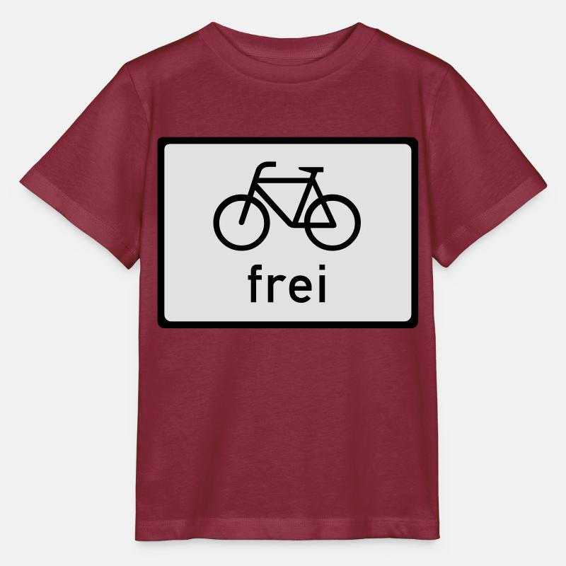 Fahrrad frei - Stanley/Stella Kinder T-Shirt MINI CREATOR  - Burgunderrot