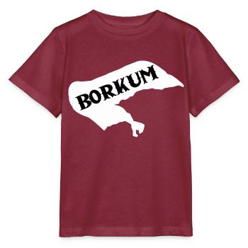 Île de Borkum - T-shirt bio MINI CREATOR Stanley/Stella Enfant - bordeaux - Devant - Kain (125cm)