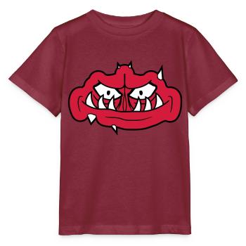 troll visage effrayant - T-shirt bio MINI CREATOR Stanley/Stella Enfant - bordeaux - Devant - Kain (125cm)