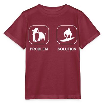 Surfer surf surf surf surf moniteur de surf - T-shirt bio MINI CREATOR Stanley/Stella Enfant - bordeaux - Devant - Kain (125cm)