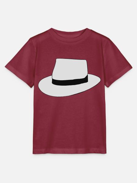 white hat - Stanley/Stella Kinder T-Shirt MINI CREATOR  - Burgunderrot
