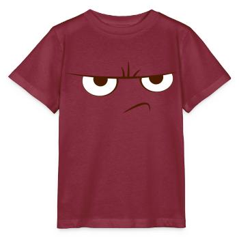 Beleidigt Cartoon - Stanley/Stella Kinder T-Shirt MINI CREATOR  - Burgunderrot - Vorne - Kain (125cm)