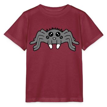 Design Kleine Spinne - Stanley/Stella Kinder T-Shirt MINI CREATOR  - Burgunderrot - Vorne - Kain (125cm)