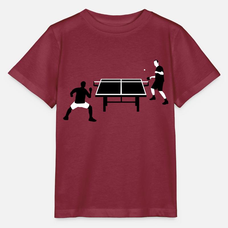 table_tennis_052012_c_2c - T-shirt bio MINI CREATOR Stanley/Stella Enfant - bordeaux