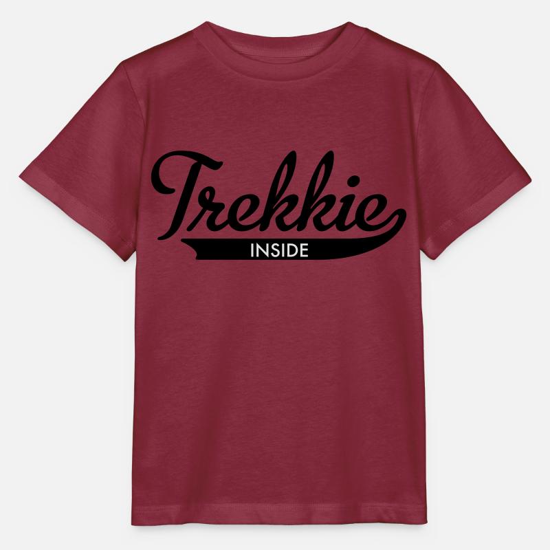 trekkie inside - Stanley/Stella Kinder T-Shirt MINI CREATOR  - Burgunderrot