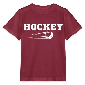 Hockey originelle Geschenkidee - Stanley/Stella Kinder T-Shirt MINI CREATOR  - Burgunderrot - Vorne - Kain (125cm)