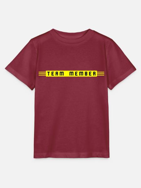 Team Member - Stanley/Stella Kinder T-Shirt MINI CREATOR - Burgunderrot