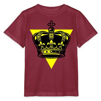 Couronne - T-shirt bio MINI CREATOR Stanley/Stella Enfant - bordeaux - Devant - Kain (125cm)