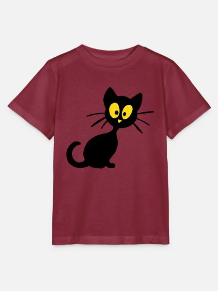 Kätzchen - Stanley/Stella Kinder T-Shirt MINI CREATOR  - Burgunderrot