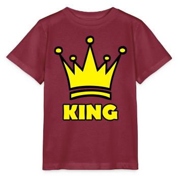 king - T-shirt bio MINI CREATOR Stanley/Stella Enfant - bordeaux - Devant - Kain (125cm)
