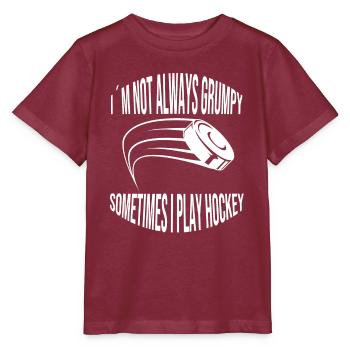 Eishockeyspieler Eishockeyteam Eishockey Hockeyfan - Stanley/Stella Kinder T-Shirt MINI CREATOR  - Burgunderrot - Vorne - Kain (125cm)