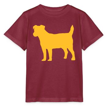 Jack Russell - Stanley/Stella Kinder T-Shirt MINI CREATOR  - Burgunderrot - Vorne - Kain (125cm)