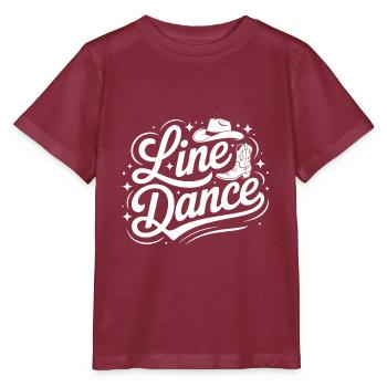 La danse en ligne : mon hobby - ma passion - mon truc - T-shirt bio MINI CREATOR Stanley/Stella Enfant - bordeaux - Devant - Kain (125cm)