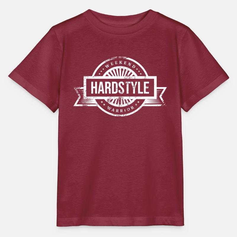 Hardstyle Weekend Warrior - Stanley/Stella MINI CREATOR Kids’ T-Shirt - burgundy