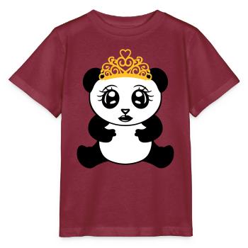 weiblich maedchen prinzessin krone koenigin schoen - Stanley/Stella Kinder T-Shirt MINI CREATOR  - Burgunderrot - Vorne - Kain (125cm)