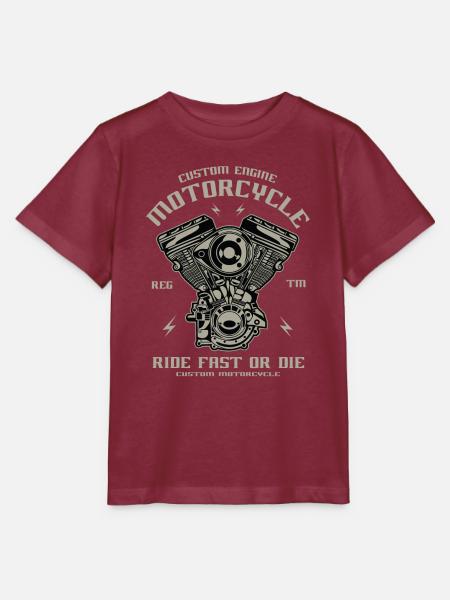 Custom Engine - Stanley/Stella Kinder T-Shirt MINI CREATOR - Burgunderrot