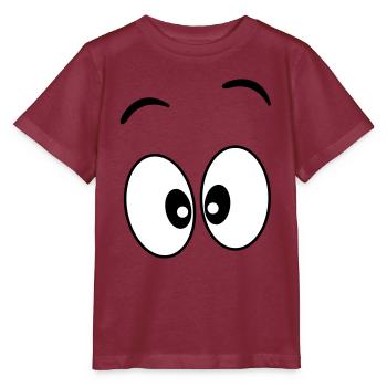 Eyes _ Gift idea - Stanley/Stella MINI CREATOR Kids’ T-Shirt - burgundy - Front - Kain (125cm)