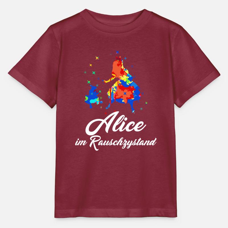 Alice au 9e âge - T-shirt bio MINI CREATOR Stanley/Stella Enfant - bordeaux