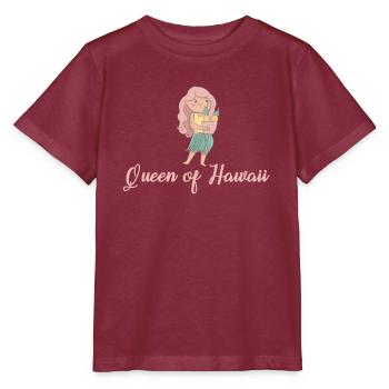 Hawaï Queen - T-shirt bio MINI CREATOR Stanley/Stella Enfant - bordeaux - Devant - Kain (125cm)