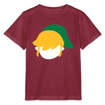 Link - Stanley/Stella Kinder T-Shirt MINI CREATOR  - Burgunderrot - Vorne - Kain (125cm)