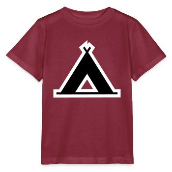 Camping liebe - Stanley/Stella Kinder T-Shirt MINI CREATOR  - Burgunderrot - Vorne - Kain (125cm)
