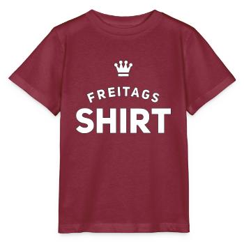 Chemise du vendredi - T-shirt bio MINI CREATOR Stanley/Stella Enfant - bordeaux - Devant - Kain (125cm)