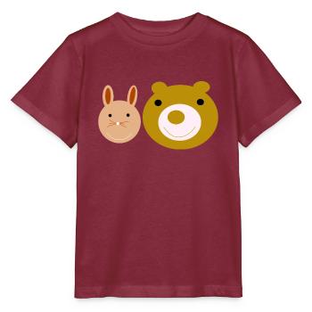 Hase und Baer - Stanley/Stella Kinder T-Shirt MINI CREATOR  - Burgunderrot - Vorne - Kain (125cm)