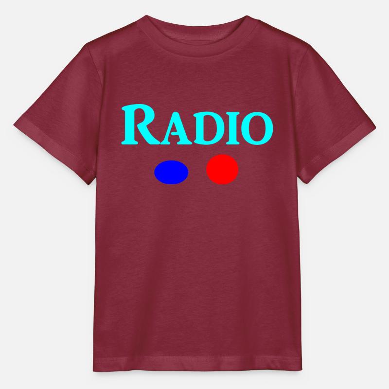 radio - Stanley/Stella MINI CREATOR Kids’ T-Shirt - burgundy
