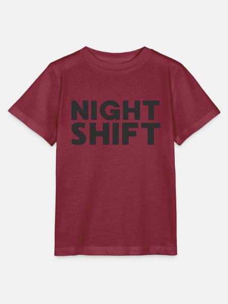 NIGHT SHIFT - Stanley/Stella Kinder T-Shirt MINI CREATOR - Burgunderrot