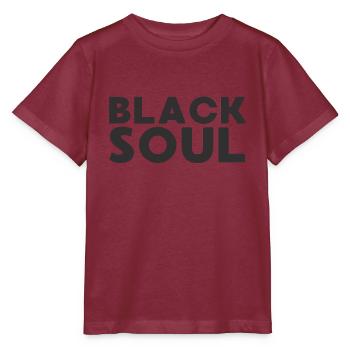 Black Soul Black Edition - Stanley/Stella MINI CREATOR Kids’ T-Shirt - burgundy - Front - Kain (125cm)