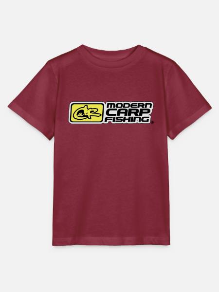 Catch and Respect,Angeln,Fishing - Stanley/Stella Kinder T-Shirt MINI CREATOR - Burgunderrot