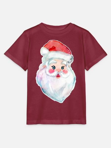 Kawaii Weihnachtsmann - Stanley/Stella Kinder T-Shirt MINI CREATOR  - Burgunderrot