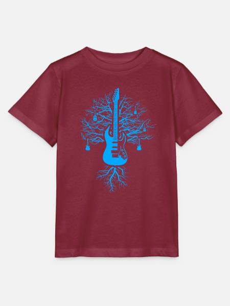 Gitarren Baum - Stanley/Stella Kinder T-Shirt MINI CREATOR - Burgunderrot