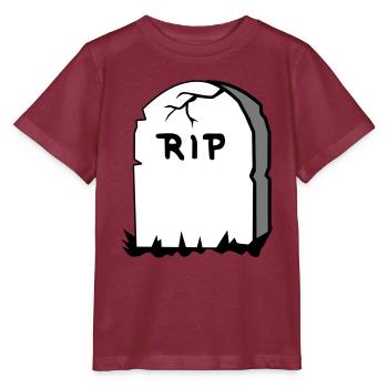pierre tombale - T-shirt bio MINI CREATOR Stanley/Stella Enfant - bordeaux - Devant - Kain (125cm)