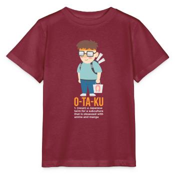 Anime Otaku Boy - T-shirt bio MINI CREATOR Stanley/Stella Enfant - bordeaux - Devant - Kain (125cm)