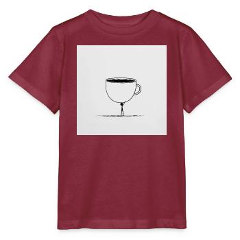 Kaffee? Nur in Eimern, bitte! - Stanley/Stella Kinder T-Shirt MINI CREATOR  - Burgunderrot - Vorne - Kain (125cm)