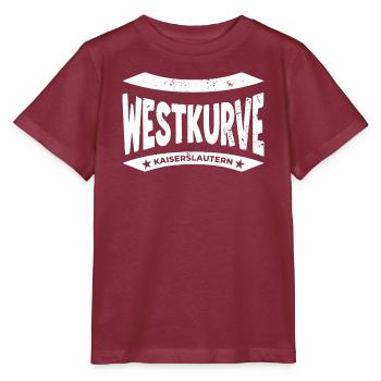 Kaiserslautern Stadion, Tasche, Socken, Tasse - Stanley/Stella Kinder T-Shirt MINI CREATOR  - Burgunderrot - Vorne - Kain (125cm)