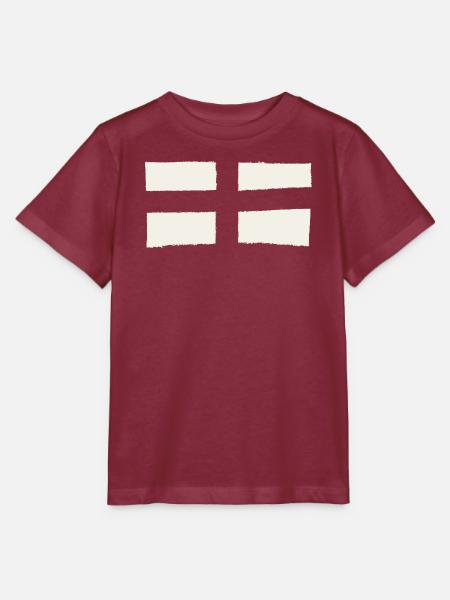 England Fahne - Roter Hintergrund - Stanley/Stella Kinder T-Shirt MINI CREATOR - Burgunderrot