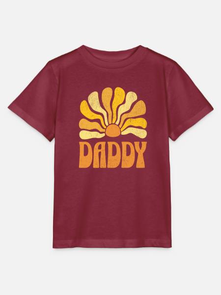 Daddy Retro - Stanley/Stella Kinder T-Shirt MINI CREATOR  - Burgunderrot