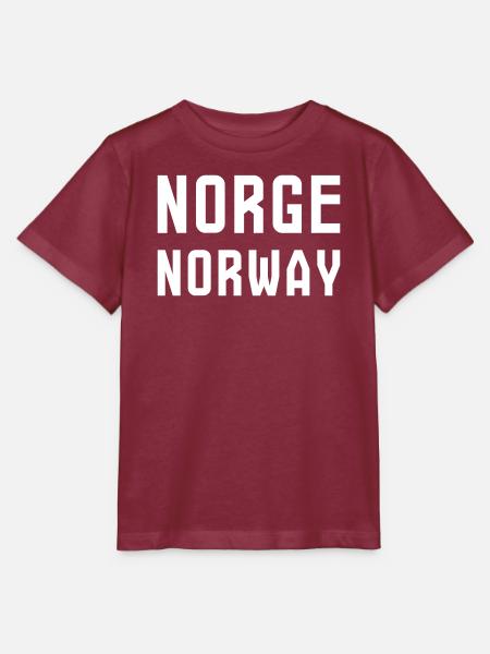 Norwegen - Norwegen - Stanley/Stella Kinder T-Shirt MINI CREATOR - Burgunderrot