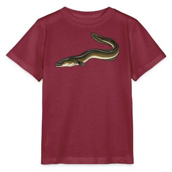 Aal Angeln - Stanley/Stella Kinder T-Shirt MINI CREATOR  - Burgunderrot - Vorne - Kain (125cm)