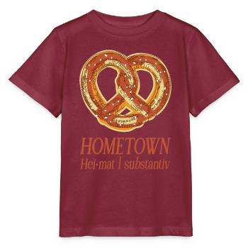 BRETZEL HOMETOWN HOME - Stanley/Stella MINI CREATOR Kids’ T-Shirt - burgundy - Front - Kain (125cm)