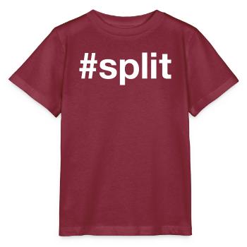 Split Hrvatska Croatia Kroatien Hashtag - Stanley/Stella MINI CREATOR Kids’ T-Shirt - burgundy - Front - Kain (125cm)