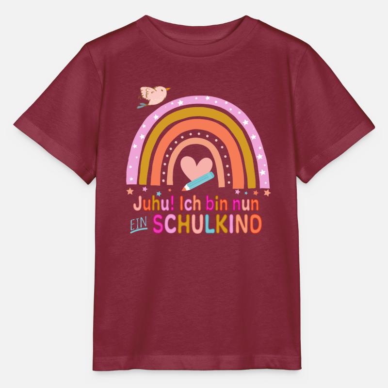 Schulstart - Stanley/Stella Kinder T-Shirt MINI CREATOR  - Burgunderrot