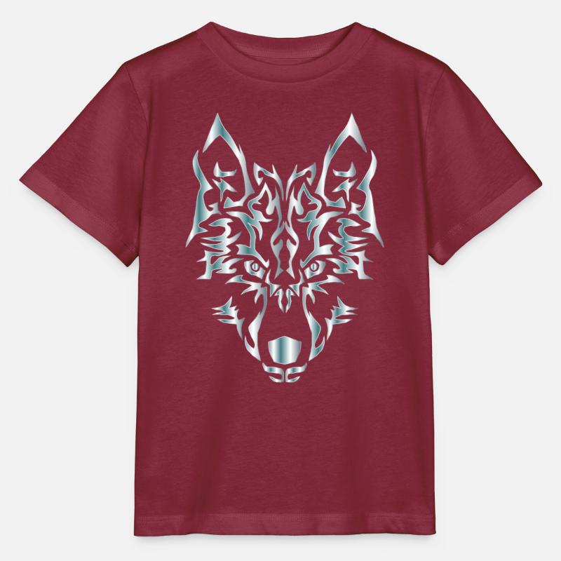 loup - T-shirt bio MINI CREATOR Stanley/Stella Enfant - bordeaux