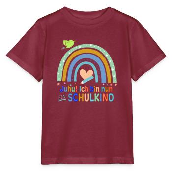 Start of school - Stanley/Stella MINI CREATOR Kids’ T-Shirt - burgundy - Front - Kain (125cm)